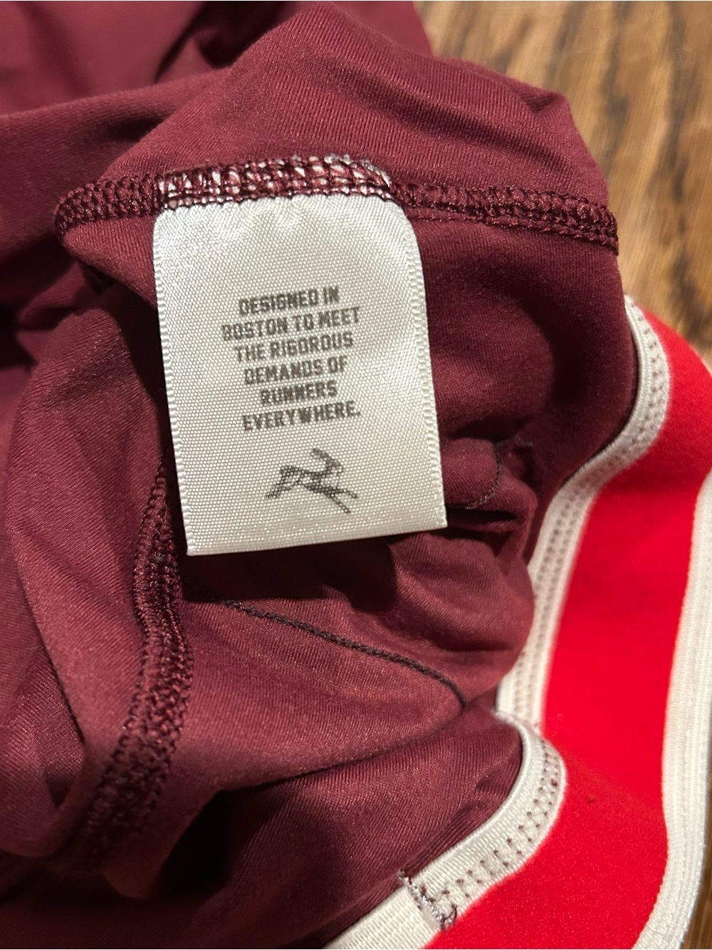 Tracksmith Maroon Women's Bike Shorts - Picture 5 of 6